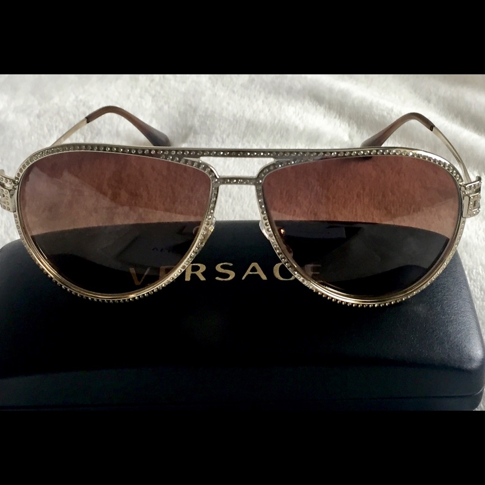 EUC - Versace - Aviator Sunglasses
